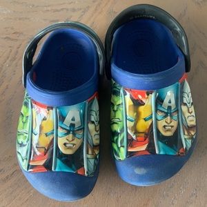 Toddler boys avengers Crocs